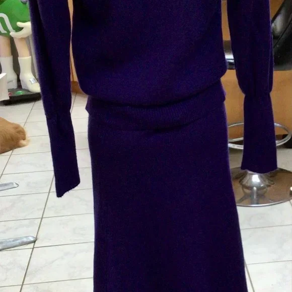 vintage matching sweater /skirt - Picture 3 of 5